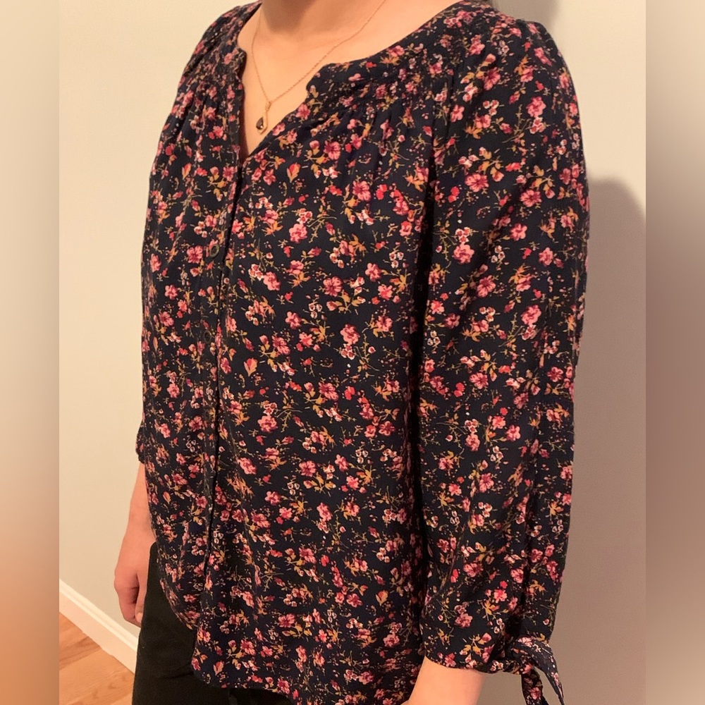 West Port Floral Blouse